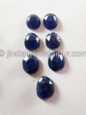 Blue Sapphire Rose Cut Slices